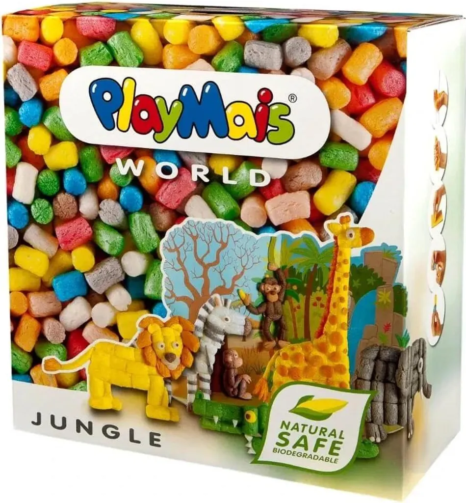 Jeu de Construction Éco-Responsable PlayMais Jungle dès 3 Ans
