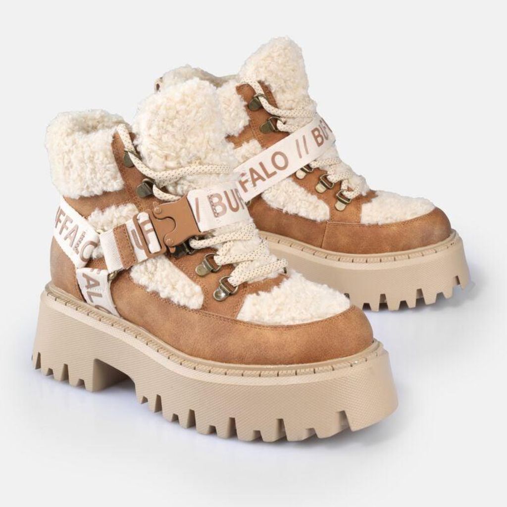 Buffalo Boot Damen ASPEN COM MID beige/braun Streetwear Produktbild 