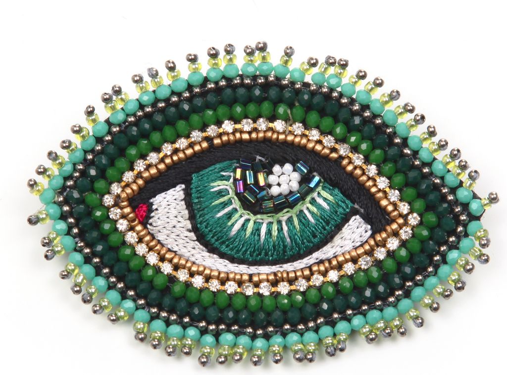 Brosche Eye mit Augenmotiv von collezione alessandro