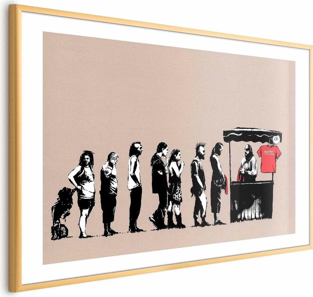 Posterpapier Poster - Destroy Capitalism 30x21 cm Streetart h-C-0103-ao-a