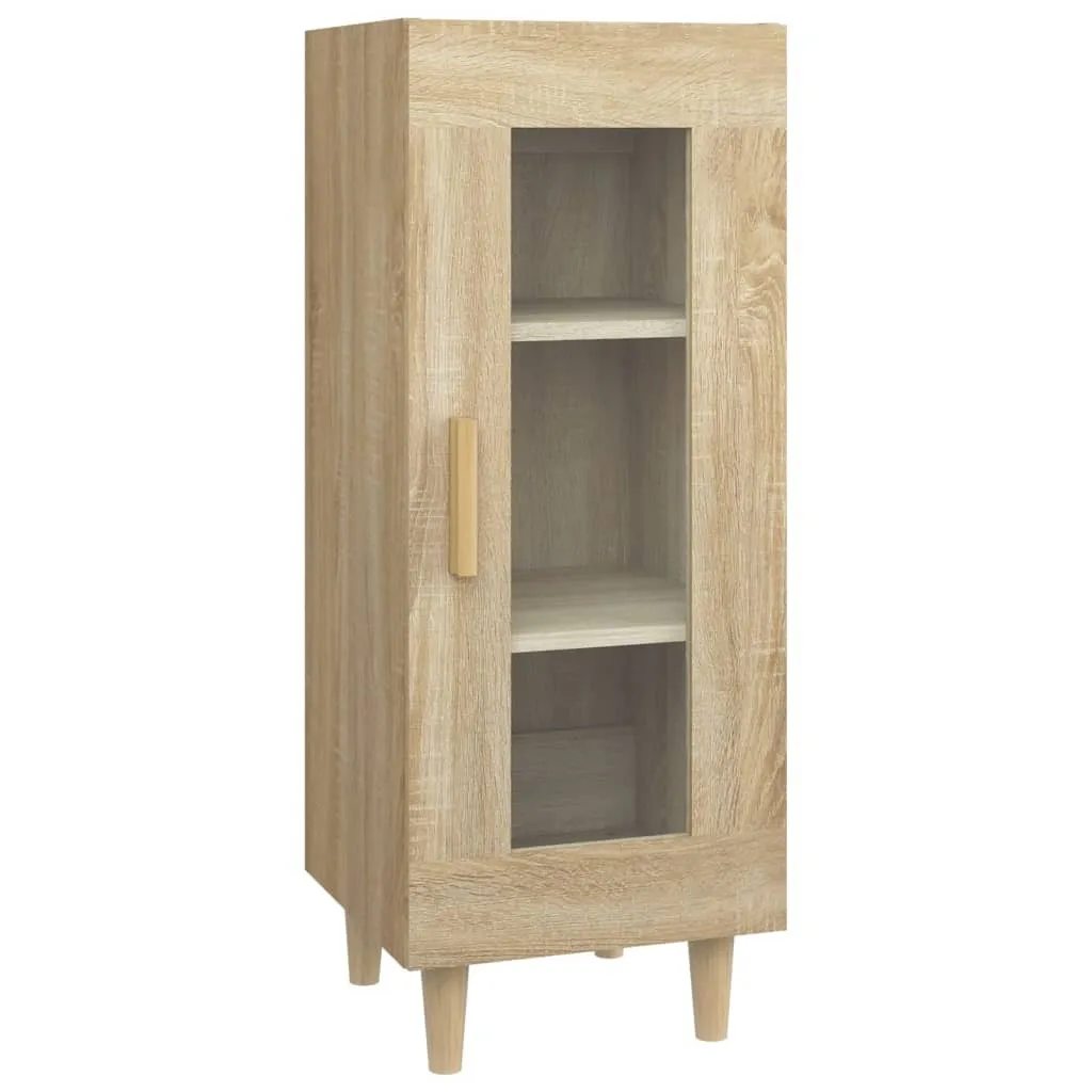 VidaXL Credenza Rovere Sonoma 34,5x34x90 cm | Mobiletto Salvaspazio Casa - 2