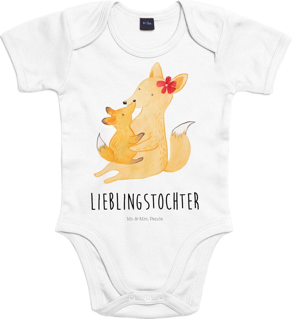 Mr. & Mrs. Panda Strampler Baby Fuchs Mama 12. - 18. Monat - Heather Grey - Geschenk, Kurzarmbody, Muttertag, Mutter, Tochter, Schoß, overall, Bab...