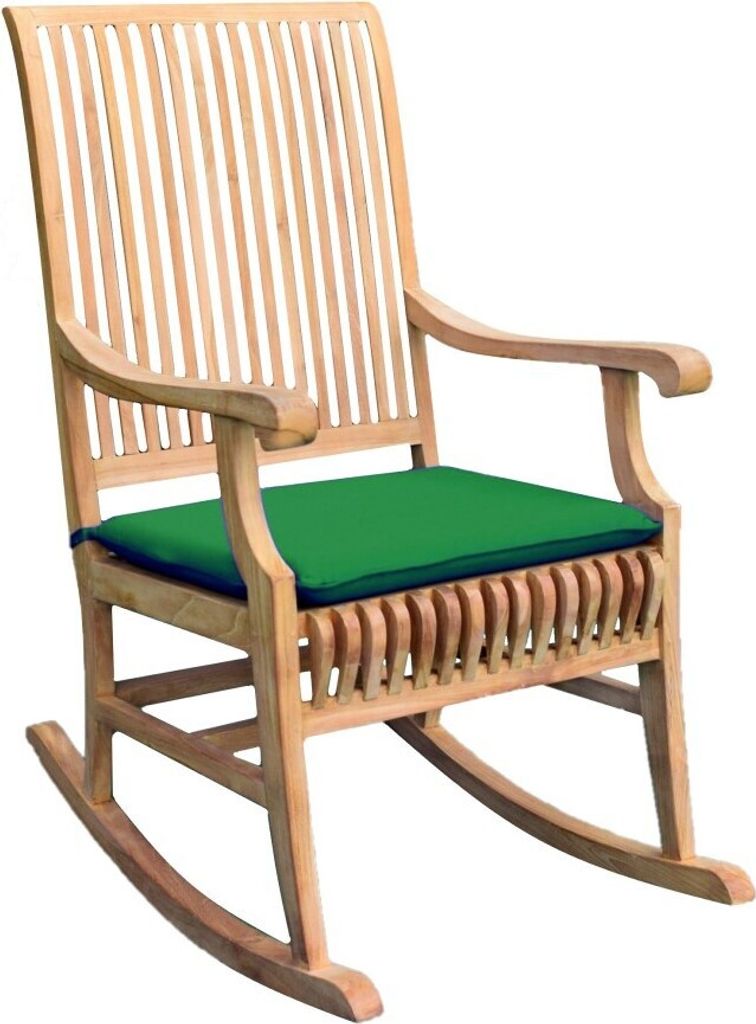 Teako Design Sitzauflage Polyester 48x45cm für Stuhl Cremona Como Grün