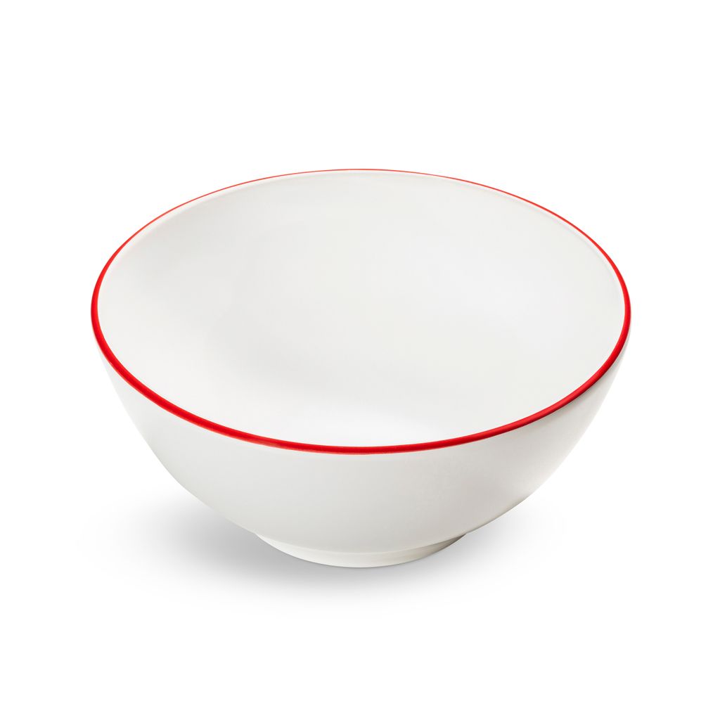 Gmundner Keramik Rubinroter Rand Mísa 23 cm
