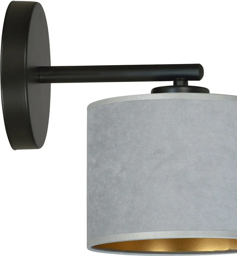 Applique murale KINKIET Emibig Hilde K1 1050/K1 Gris Anthracite E27