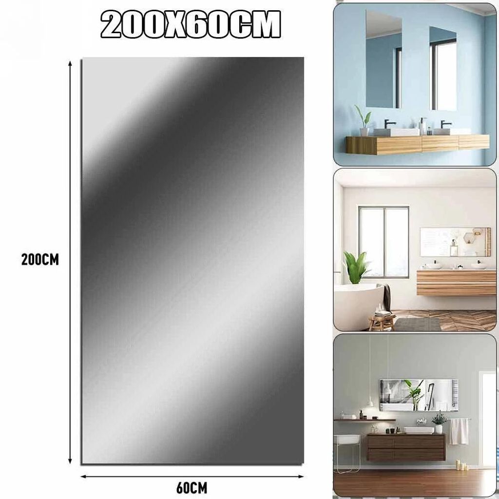 Specchio a corpo intero adesivo - Specchio in PET - 60 x Immagine del prodotto 