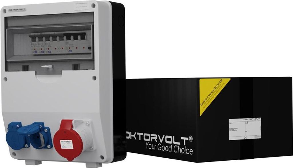 Baustromverteiler TD-S/FI 1x32A 2x230VMennekes Stromverteiler Doktorvolt 6725