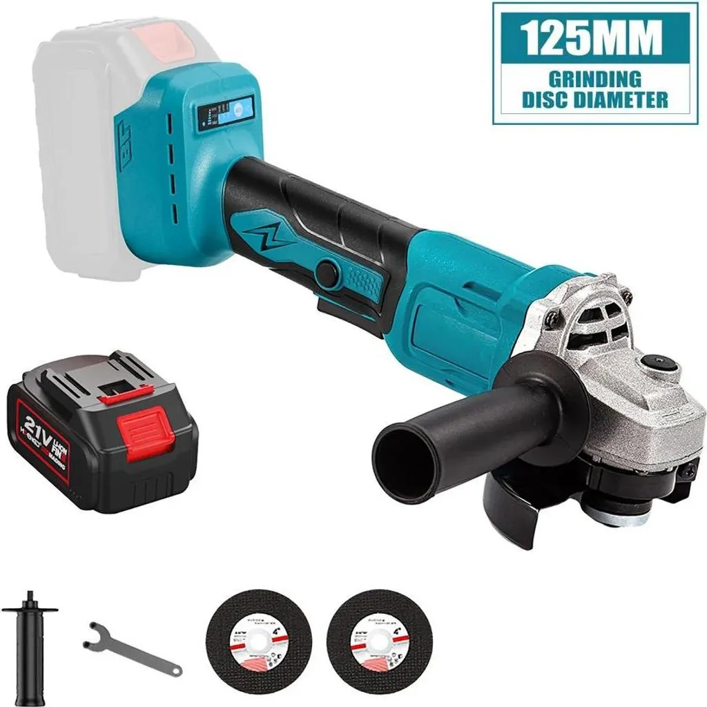 Meuleuse d'angle sans fil 125mm M14 avec batterie et vitesse variable