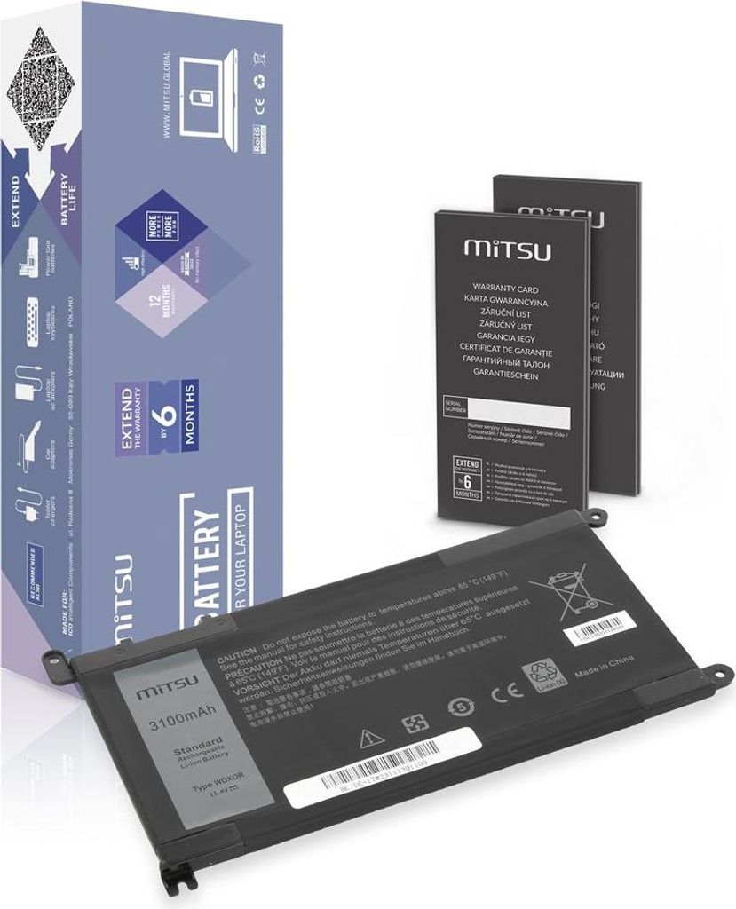 WDX0R P75F P62F P66F T2JX4 WDXOR Akku für Dell