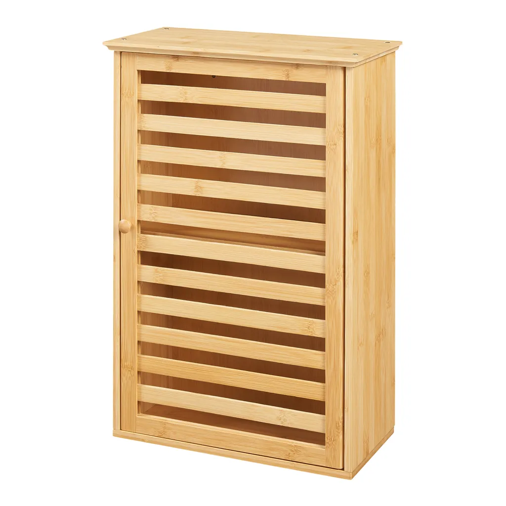 Armoire suspendue Järfälla en bambou pour salle de bains 55x37x16 cm