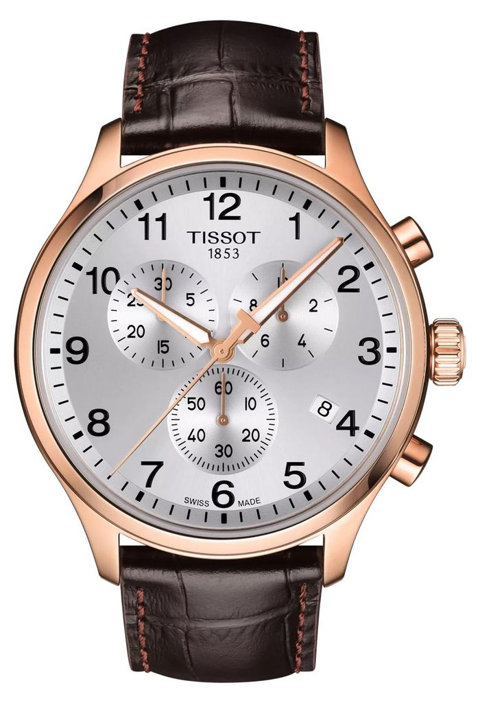 Tissot Chrono XL Classic, 45 mm, esfera plateada, Imagen del producto 