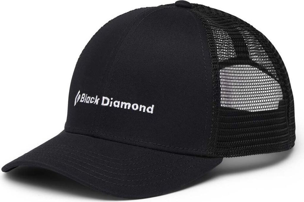 Bd Trucker Hat, Unisex, Black-Black-BD Wordmark, One Size - Black Diamond