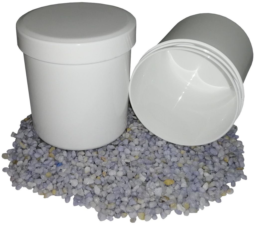 20 Salbendosen  Salbenkruken 300 g 375 ml Deckel weiß Produktbild 
