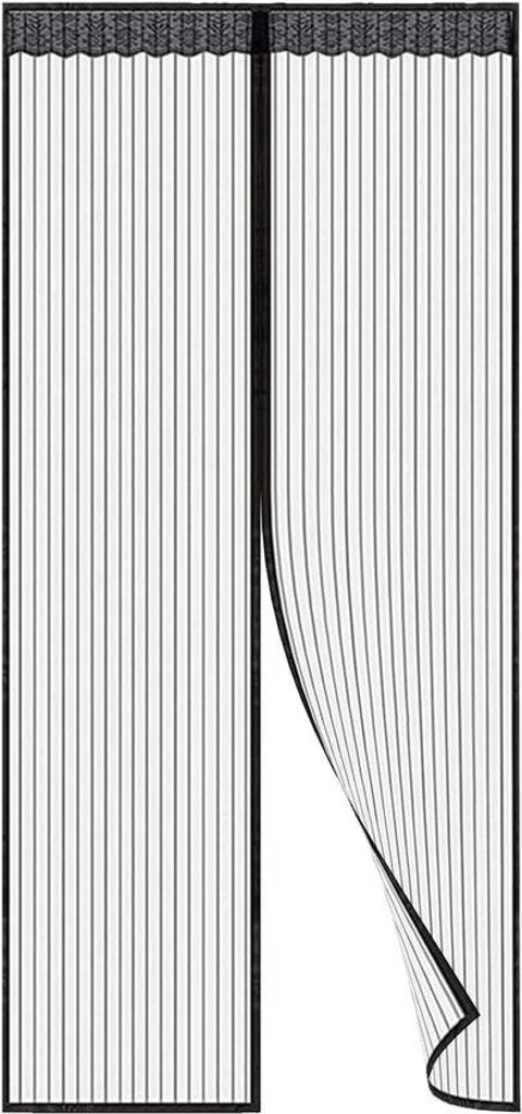 Magnetische Schiebetür, Stansvrije Vliegengaas, Magnetisches Fliegengitter, Anti-Mücken-Schutzgitter, Magnetisches Schiebegitter (schwarz)