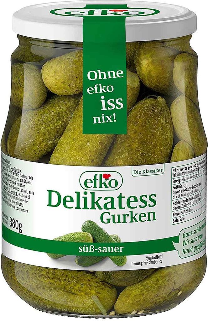 efko Delikatess Gurken 720ml Produktbild 