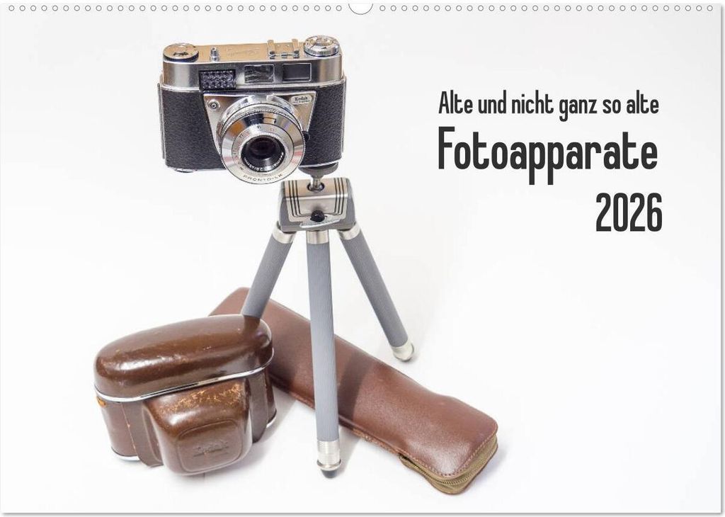 Alte und nicht ganz so alte Fotoapparate (Wandkalender 2026 DIN A2 quer), CALVENDO Monatskalender