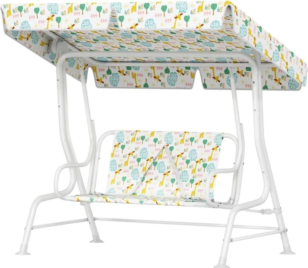 Balançoire de jardin Fortuna Lai pour enfants, jeux de plein air blanc