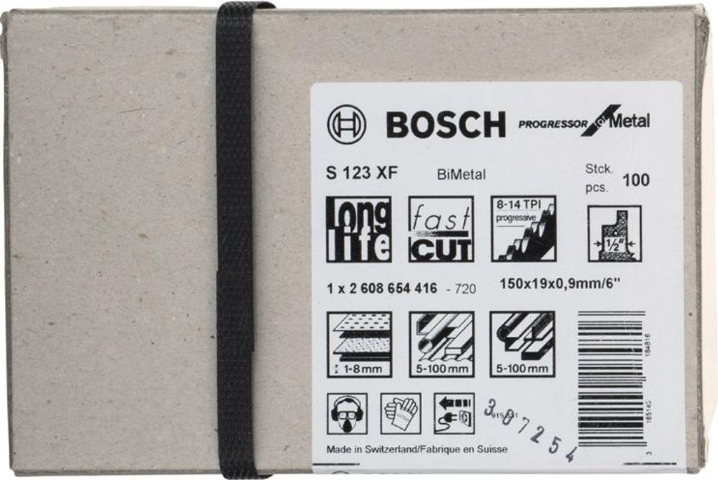 Säbelsägeblatt S 123 XF Progressor for Metal, 100er-Pack Produktbild 