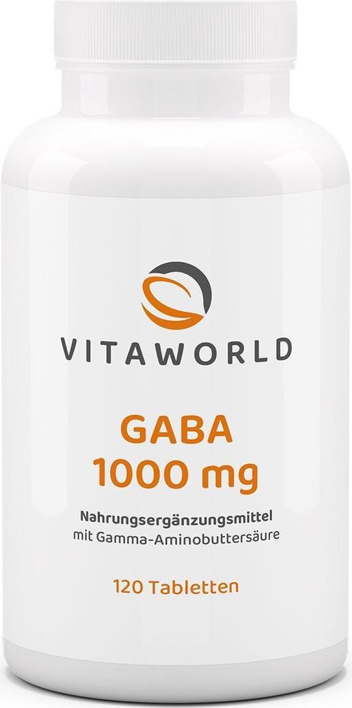 Vitaworld Gaba 1000 mg | 120 Tabletten | hochdosiert | 1000 Produktbild 