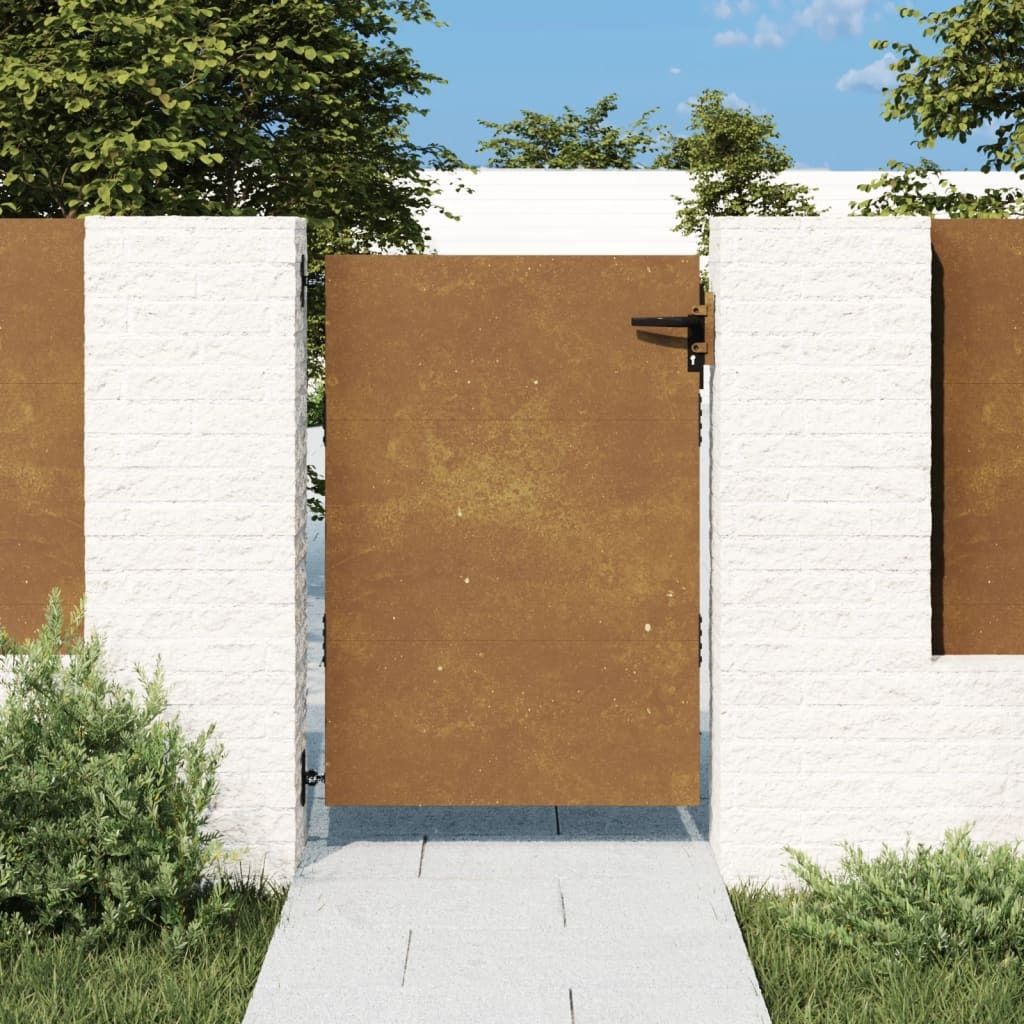 The Living Store Gartentor 85x125 cm Cortenstahl