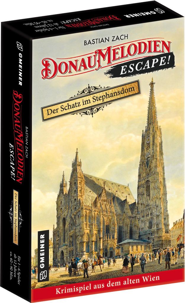Gmeiner Verlag Donaumelodien Escape Der Schatz im Stephansdom Krimi-Escapespiel, Black, Exit-Game