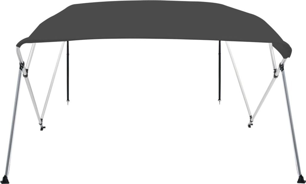 vidaXL 4-Bow Bimini Top Anthracite 243x180x137 cm Zdjęcie produktu 