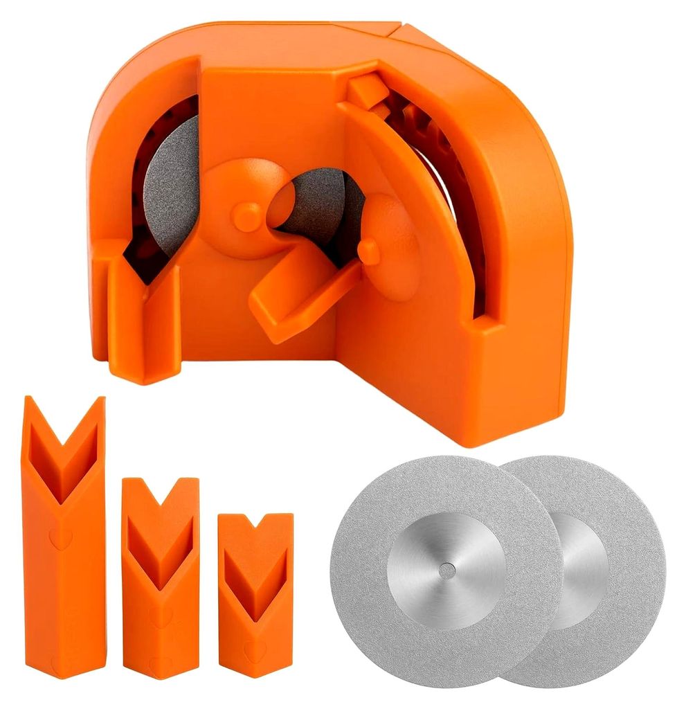 Bohrerschleifgerät, 6-teiliges Set mit 4 Schleifscheiben, Bohrerschärfgerät für präzises Schleifen, Bohrer Schleifgerät mit robustem Design, ...