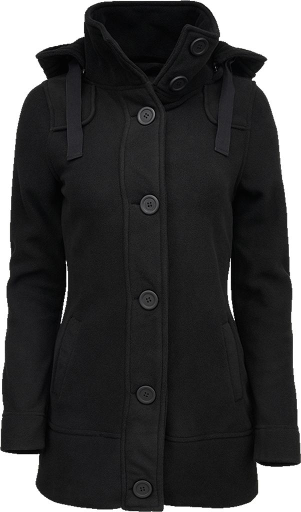 Brandit Übergangsjacke Damen Square Fleece schwarz Basics 100% Polyester 4XL