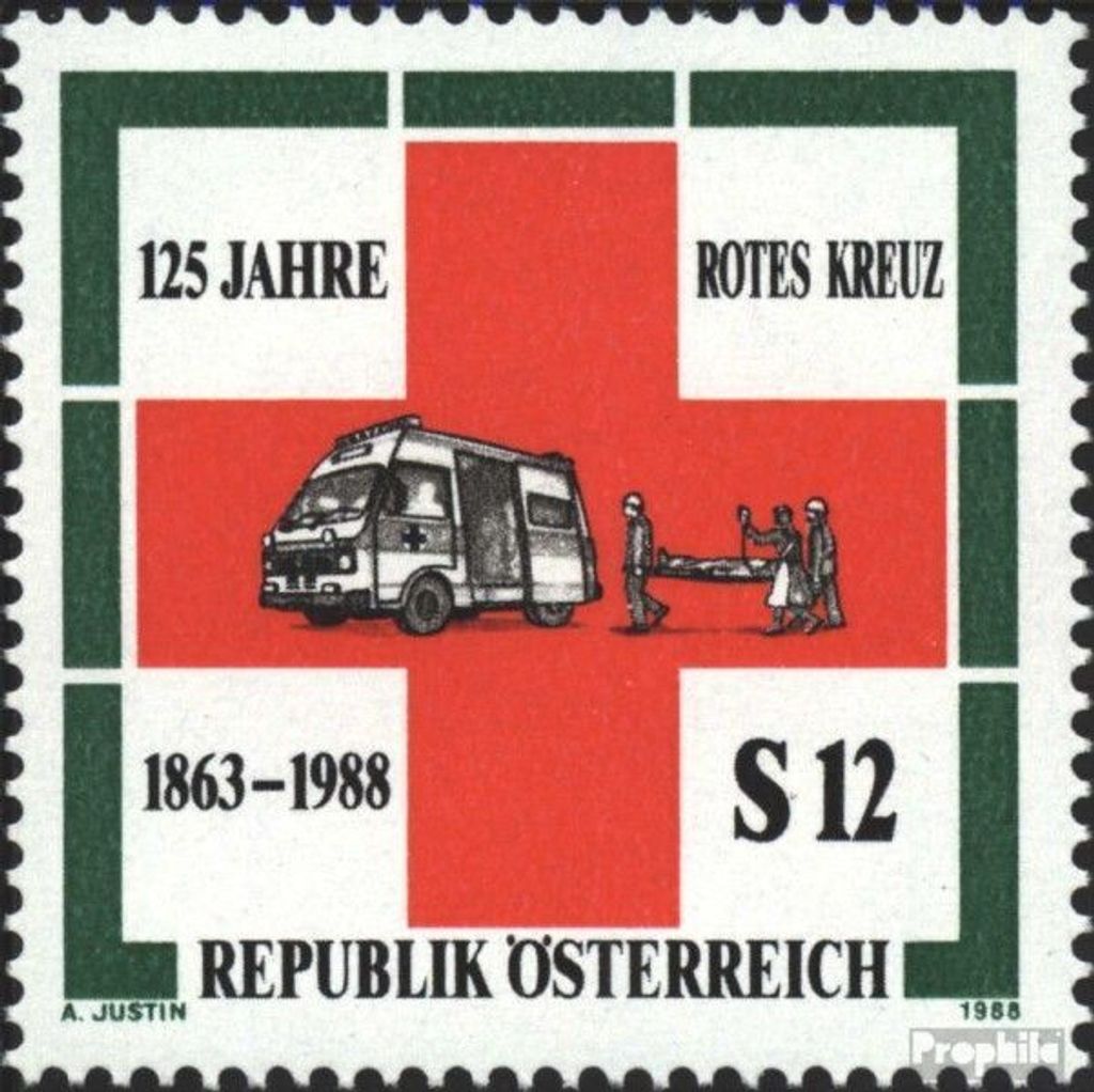 Briefmarken Österreich 1988 Mi 1920 (kompl.Ausgabe) postfrisch 125 Jahre IRK