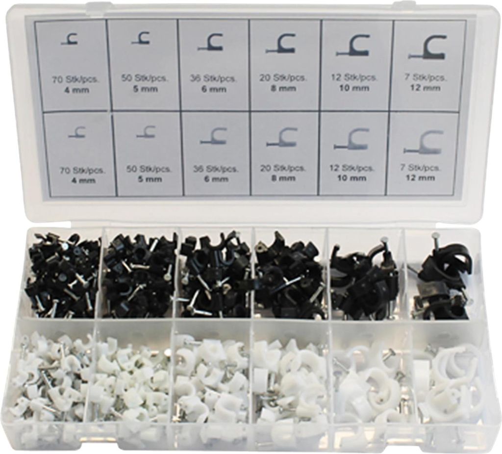Kabelschellen-Set 390-tlg. Produktbild 