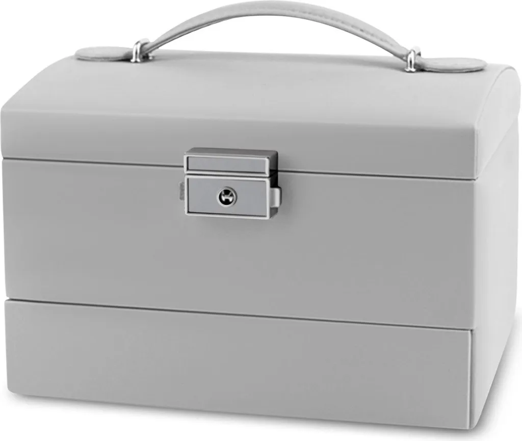 Boîte à bijoux anti-nœuds MS-704 Massido - Rangement sécurisé Gris Luxe