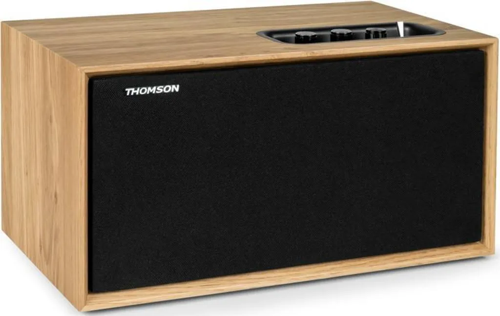Station météo avec Enceinte Bluetooth Thomson WS102TBK pour Salon