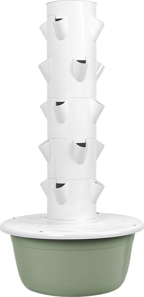 Hydroponischer Turm, Hydroponischer Anbauturm mit Tank, Hydroponisches Anbausystem für den Innenbereich, Hydroponisches Anbausystem-Set für den T...