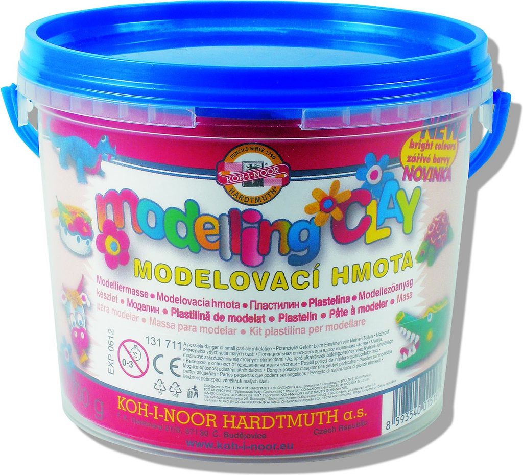 KOH-I-NOOR Set of Modelling Clay Modelliermasse für Kinder 700 g