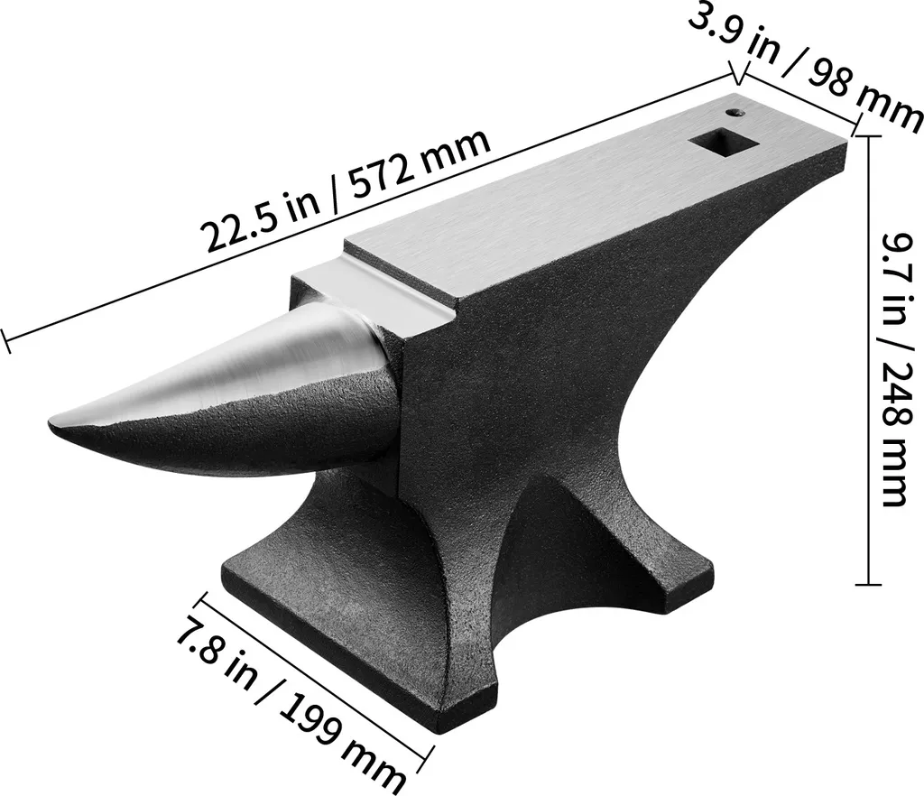 Enclume en acier stable de 50 kg pour éliminer les vibrations de forge - 8