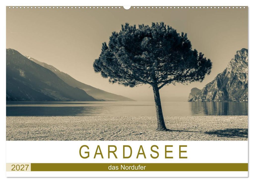 GARDASEE - das Nordufer (Wandkalender 2027 DIN A2 quer), CALVENDO Monatskalender