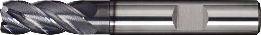 Fresa DIN 6527 L INOX HPC Ø nominale 18 mm metallo duro integrale TiAlN DIN 6535 HB numero di taglienti 4 lungo