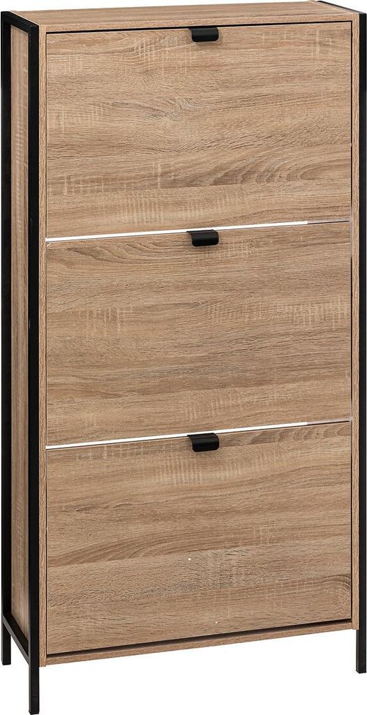 Schuhschrank ALIAJ, 3 Fächer, 63,2 x 24 x 122 cm Produktbild 