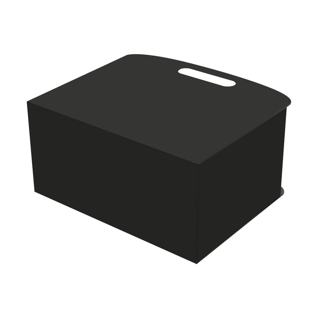 Zeitungsständer Schwarz Zeitschriftenständer aus Acryl mit Griffen Zeitschriftenhalter, Aktenaufbewahrungsbox Wohnungen, Unternehmen, Büros