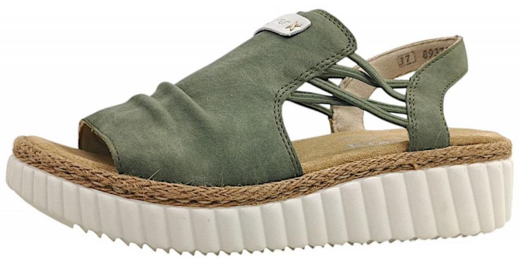 Rieker  Damenschuhe Sandalen Hoch Grün Freizeit Productafbeelding 