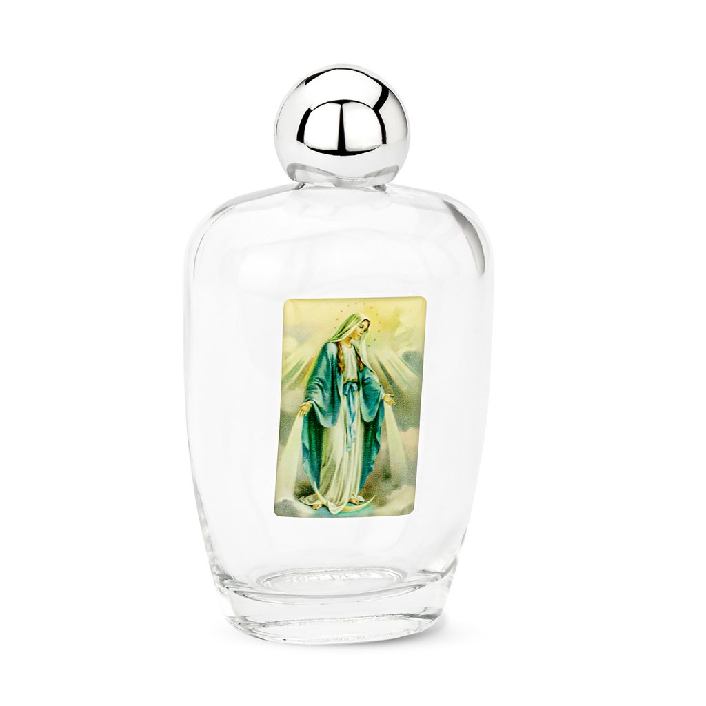 NKlaus 100ml Weihwasserflasche aus Glas motiv Bild Empfängnis 11x6x4 cm Wallfahrt 14358