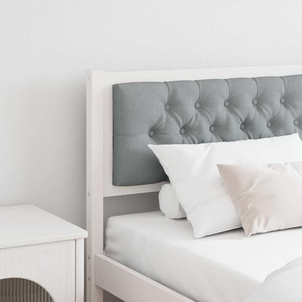 "Schlussverkauf" Kopfteil fürs Bett - mit stilvollem Design - Sonstiges Weiß und Hellgrau 160 cm Massivholz Kiefer C10785