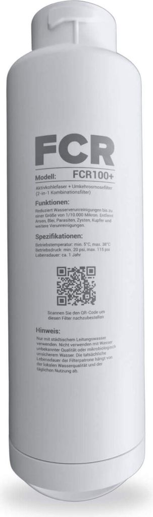 Health Rise Pure Water Pro – FCR Filter | Filterwechselzyklus 1 Jahr