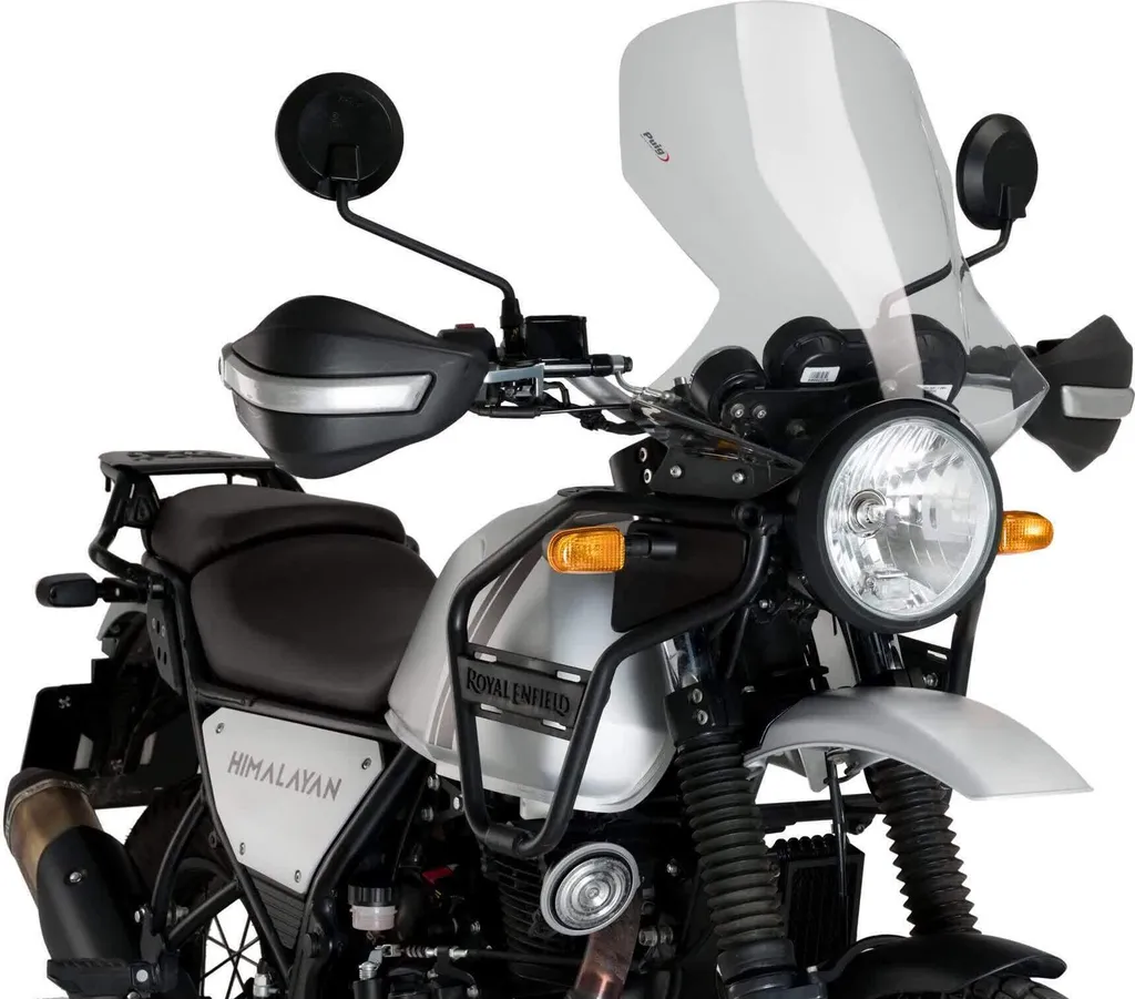 Bulle transparente PUIG anti-choc pour Royal Enfield Himalayan