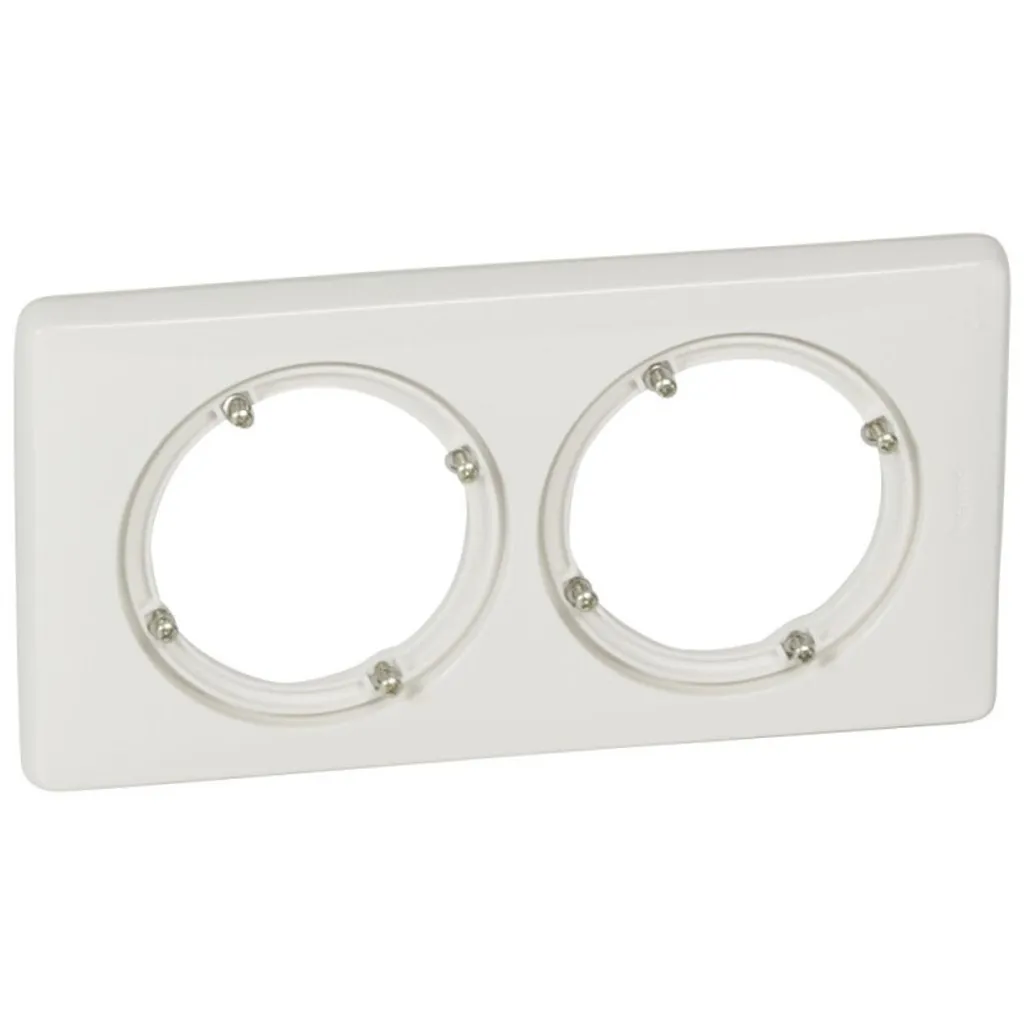 Cadre double Céliane Legrand Blanc IP 44 étanche pour salle de bain