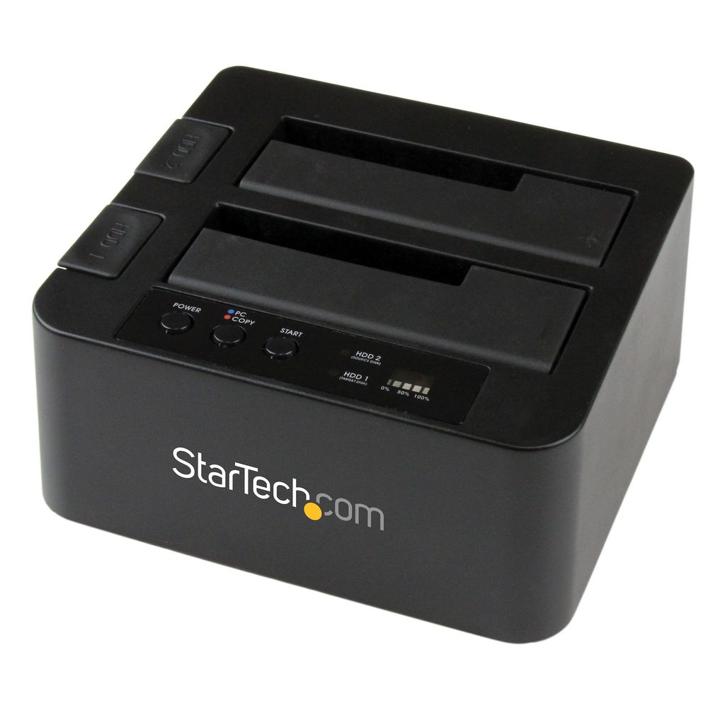 StarTech.com SDOCK2U33RE, Duplikátor HDD/SSD, 1 kopie, USB Obrázek produktu 