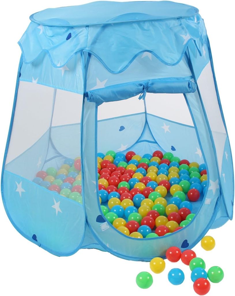 Kinderspielzelt+ Tasche Spielhaus Bällebad Schloss für Produktbild 