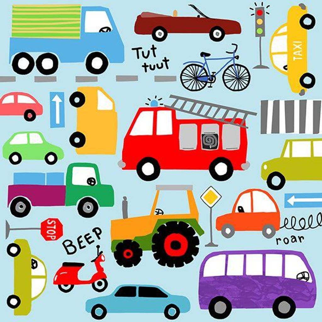 20 Servietten Rush Hour - Straßenverkehr 33x33cm