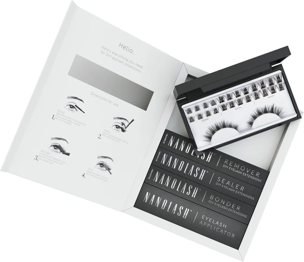 Nanolash Harmony Kit: Ciglia a Grappolo per Volume Audace a Casa