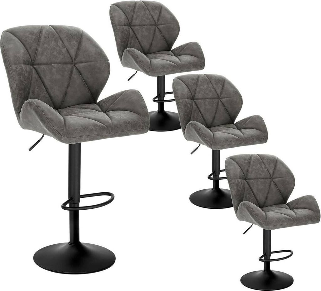 WOLTU 4er-Set Barhocker höhenverstellbar, drehbar, Produktbild 1